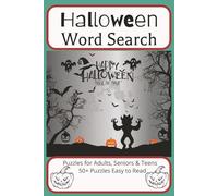 Halloween Word Search: Word search Puzzle with Easy-to-Read Print about Halloween, Traditions, Monsters and more| 6.9 inches, 120 pages | 50+ Puzzles... Gift for Vacations, Holidays and Free Times.