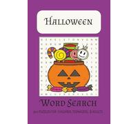 Halloween Word Search: Word Searches with Easy to Read Print about Halloween, Ghosts, Ghouls, Pumpkins and others, 6 x9 Inches, 110 Pages, 50+ Puzzles... Gift for Vacation, Holidays, and Free Times.