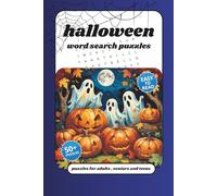 halloween wordsearch Puzzle Book: for adults , seniors and teens with Easy to Read Print about halloween,horror and More