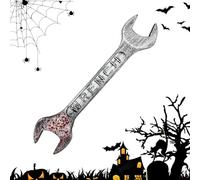 Halloween Wrench, Bloody Simulation Prop, Horror Party Decor Cosplay Costume Accessory for Role Playing Bars Gatherings Escape Rooms Events And Holiday Activities, 17.72x4.72x1.38 in