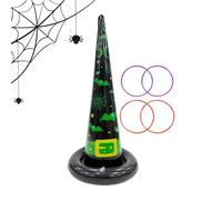 Halloween Wurfspiel,Mit 4 Wurfringen Aufblasbare Halloween Spaßspielzeuge,Partyspiele Spielzeug Dekoration - Für, Kinder, Erwachsene, Teenager, Familie und Freunde