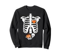 Halloween X-Ray Gravidanza Aspettando Baby Design Felpa