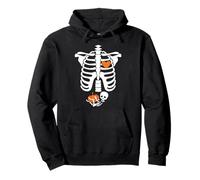 Halloween X-Ray Gravidanza Aspettando Baby Design Felpa con Cappuccio