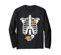 Halloween X-Ray Gravidanza Aspettando Baby Design Maglia a Manica