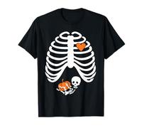 Halloween X-Ray Gravidanza Aspettando Baby Design Maglietta