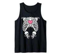 Halloween X-Ray Gravidanza Top Expecting Twins Babies Design Canotta