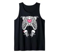 Halloween X-Ray Gravidanza Top Expecting Twins Babies Design Canotta