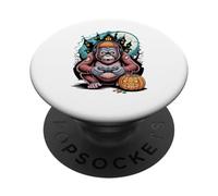 Halloween Zombi Orango Gamer Castello Infestato Video Gaming PopSockets PopGrip Adesivo