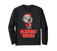 Halloween Zombie Babbo Natale Zombie Babbo Natale Maglia a Manica