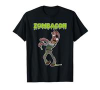 Halloween Zombie Bacon Mostro Zombacon Maglietta