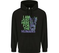 Halloween Zombie Just Here For The Humans Bambini Felpa con Cappuccio