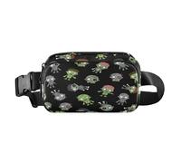 Halloween Zombie Pattern Moda Crossbody Bag Marsupio per Donne Uomini Adolescenti Borsa a tracolla multiuso con tracolla regolabile per lo shopping