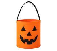 HALLOWEEN Zucca in feltro 20 x 18 cm per riempire giocattoli, ciucci, decorazioni. Riutilizzabile.