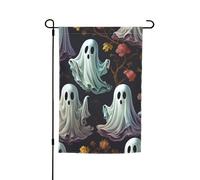 Halloween zucca stampa 30,5 x 45,7 cm bandiera floreale giardino tutte le stagioni all'aperto decorazione cortile spessa per prati bandiera