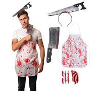 Halloweenmania Sega Macellaio Costume - Costume Halloween Uomo - Adulto e adolescente Taglia unica - Costume popolare 2023