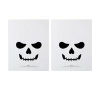 Halloweennnn - Borsa per foglie per rifiuti di zucca riutilizzabili per il cortile | Tote Bags Donna | Favors Festa, 2 pezzi grande capacità Halloweennn Conservazione dei rifiuti per il giardino