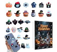 Halloweens Calendar Advent 2025 - Calendario Di Halloween | Figure Spettrali Calend AR | Calendari Di Conto Alla Rovescia Dei Giocattoli Horror | Mini Figure Da Collezione Bambola Con 24 Giorni A Sorp