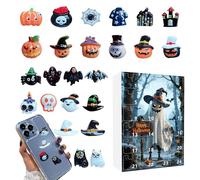 Halloweens Calendar Advent 2025 - Calendario Di Halloween | Figure Spettrali Calend AR | Calendari Di Conto Alla Rovescia Dei Giocattoli Horror | Mini Figure Da Collezione Bambola Con 24 Giorni A Sorp