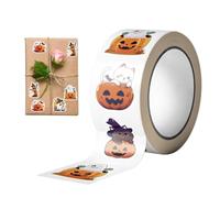 Halloweens Halloween Stickers | 500 Pieces Pumpkin Face Shape Seals Decals