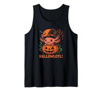 Hallowlotl Cute Axolotl Halloween Pumpkin Witch Canotta