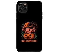 Hallowlotl Cute Axolotl Halloween Pumpkin Witch Custodia per iPhone 11 Pro Max