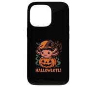 Hallowlotl Cute Axolotl Halloween Pumpkin Witch Custodia per iPhone 13 Pro