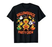 Hallowquack Party Crew Cute Duck Halloween Group Costume Maglietta