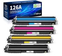 Halloya 126A CE310A Cartucce toner compatibili per HP 126A CE310A CE311A CE312A CE313A per HP LaserJet Pro 100 color MFP M175 M175A M175nw M275nw M176 m176fn M177 M177fw CP1025nw CP1025 (4 pacchi)