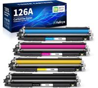 Halloya 126A CE310A Toner Compatible con HP 126A CE311A CE312A CE313A
