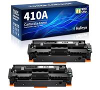 Halloya 410A CF410A Toner Compatibile con HP 410X CF410X (2 Nero) | Compatibile con Color LaserJet Pro MFP M377dw M477fdn M477fdw M452nw M452dn M477 M477fnw M477dw M452
