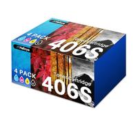 Halloya CLT-406S CLT-P406C Toner Compatibile con Samsung CLP-360 (4 pezzi)