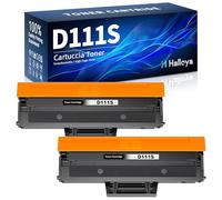 Halloya MLT-D111S Cartucce Toner Compatibile per Samsung D111S MLT-D111L per Xpress M2026W M2026 M2070FW M2070 M2070W M2070F M2020 M2020W M2021 M2021W M2022 M2022W M2071 M2071W M2078W (Nero, 2-Pack)