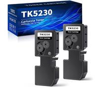 Halloya TK5230 Compatibile con Kyocera TK-5230 TK 5230 per ECOSYS M5521Cdw M5521Cdn P5021Cdn P5021Cdw P5021 M5521 TK-5230K TK-5230C TK-5230Y TK-5230M (2 nero)