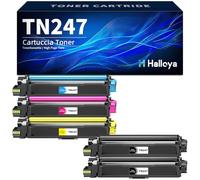 Halloya TN-243CMYK TN247 TN243 Compatibili per Brother TN247 TN 243CMYK per Brother MFC-L3750CDW DCP-L3550CDW L3770CDW HL-L3210CW HL-L3230CDW (Nero Ciano Magenta Giallo, 5-Pack)