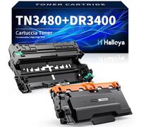 Halloya TN3480 Toner + DR3400 Tamburo Compatibile con Brother TN3480 Toner DR-3400 Drum per HL-L5000D L5100DNT L5200 L6250DN L6300DWT L6400DWT DCP-L5500DN L6600DW MFC-L5700DNLT L5700DW L5750DW