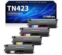 Halloya TN423 TN-423 Cartuccia toner compatibile per Brother TN 423 TN-421 TN421 per Brother MFC-L8690CDW MFC-L8900CDW HL-L8260CDW HL-L8360CDW DCP-L8410CDW (Nero Ciano Giallo Magenta,4-Pack)