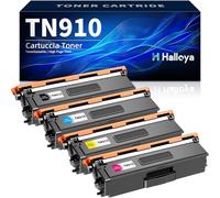 Halloya TN910 TN 910 TN-910 Toner compatibile per Brother TN910 TN 910 MFC-L9570CDW HL-L9310CDW HL-L9310CDWT HL-L9310CDWTT MFC-L9570CDWT (nero, ciano, giallo, magenta, 4 pezzi)