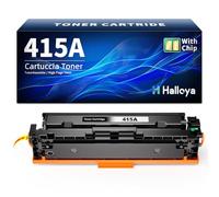 Halloya Toner 415A nero con chip compatibile con HP 415A Toner W2030A per toner HP Color Laserjet Pro MFP M479fdw M479fnw M479dw M479fdn M454dw M454dn