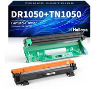 Halloya Toner + tamburo compatibile con TN-1050 TN1050 per Brother DCP-1510 DCP-1610W DCP-1612W DCP-1512 per MFC-1910W MFC-1810 HL-1110 HL-1212W HL-1210W HL-1112(TN1050+DR1050)