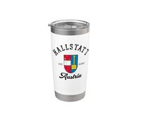 Hallstatt Austria Hallstatt Österreich Austria Bandiere stile Bicchiere termico in acciaio inox doppia parete