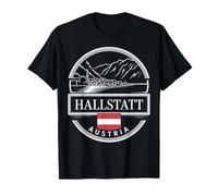 Hallstatt Austria Pannello Emblema Viaggio Souvenir Maglietta