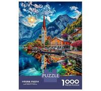 Hallstatt - Austria Puzzle 1000 Pezzi, Puzzle Impossibile 1000 Pezzi, Gioco Di Sfida Intellettuale 52x38cm/1000pcs