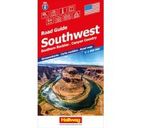 Hallwag Strassenkarte USA, Southwest 1:1 Mio.: Mit Southern Rockies, Canyon Country. Inkl. Stadtpläne, Ortsverzeichnis und Reiseinformationen: 6
