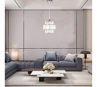 Hallway Chandeliers Lighting,Flush Mount Ceiling Light,Double-Layers Crystal Chandelier Lighting Fixture for Bedroom,Hallway,Bar,Kitchen,Bathroom,Included Light