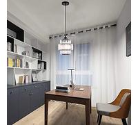 Hallway Chandeliers Lighting,Flush Mount Ceiling Light,Double-Layers Crystal Chandelier Lighting Fixture for Bedroom,Hallway,Bar,Kitchen,Bathroom,Included Light