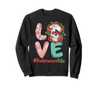 Halmeoni Life Love Grandma Skull Rose Costume Madre Felpa