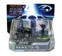 Halo 4 Diecast 3" UNSC Mongoose Verde Primer Con Figure Spartan