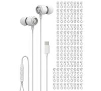 Halo, confezione da 100 cuffie USB C con microfono, auricolari cablati per scuola, ufficio e istituzioni, auricolari di tipo C per iPhone 17, 16, 15 Pro Max, iPad, Galaxy S26 S25, confezionate