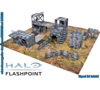 Halo: Flashpoint - Deluxe Buildable 3D Terrain Set ACC NUOVO