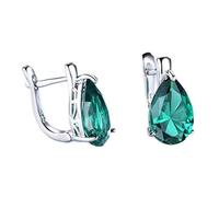 Halo Green Ha Creato Gioielli da Sposa Emerald Gemstone per la Mamma, LYLSSSDH